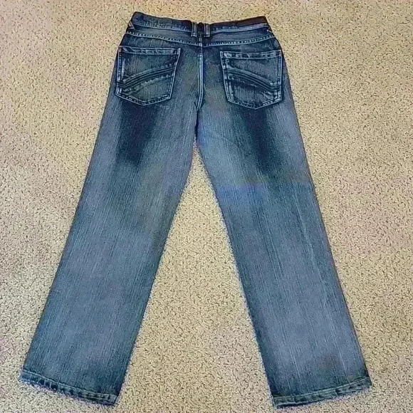 Ring of Fire Straight Fit Dark Blue Jeans Boys Size 18 - Picture 5 of 7